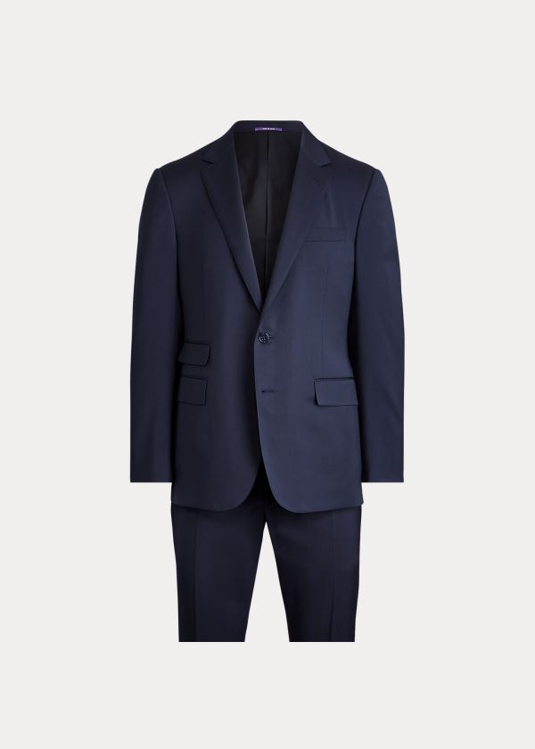 Trajes Ralph Lauren Hombre Azul Marino - Gregory Wool Serge - NZCOF7318